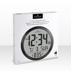 Marathon Watch 15 inch Round Digital Wall Clock - Black-Calendar display: full weekday readout, perfect for planning and organization.