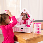 Melissa & Doug - Ensemble salon de beauté en bois (coiffeuse et accessoires, 18 pièces, 39x 30 x 15 cm (H x l x L), excellent cadeau pour les filles et les garçons - jouet idéal pour les enfants de 3, 4, 5 ans et plus)-7