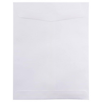 JAM Paper Enveloppes à ouverture au sommet et rabat droit gommé, 8 3/4 x 11 1/4 po, blanches, 1000 par paquet-Blanc