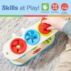 Melissa & Doug Match & Push Toupies en bois, jouet d'apprentissage des compétences de développement pour filles et garçons de 2 ans et plusifié FSC-Un excellent cadeau de développement des compétences pour les garçons et les filles d'âge préscolaire, âgés de 2 à 5 ans, pour un jeu pratique et sans écran ; produit fabriqué avec des matériaux certifiés FSC qui soutiennent une foresterie responsable ; s'applique uniquement aux nouveaux stocks (FSC C156584)