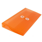 JAM PaperEnveloppes en plastique à fermeture à bouton et ficelle, 5 3/4 x 10 po, orange, 108/boîte-4