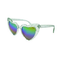 Gry Mattr 3+ Kids Sunglasses - Plastic - Heart Glitter Chloe-Provides 100% UVA & UVB Protection