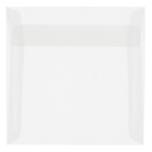 JAM Paper 8.5 x 8.5 Square Envelopes, Clear Translucent Vellum, 250 Pack (GTGN530H)-Clear translucent envelope
