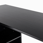 HOMCOM 46" L-Shaped Desk with Drawers - Black-Assembly required