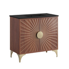 Modway Daylight 36" Bathroom Vanity - Black/Walnut-Modern Bathroom Vanity Cabinet