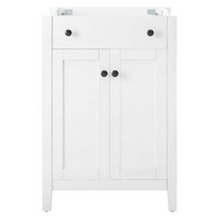 Modway Nantucket 24" Bathroom Vanity Cabinet - White-Modern Bathroom Vanity
