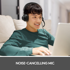 Logitech Zone 750 Wired On-Ear Headset with Advanced Noise-Canceling Microphone-40mm drivers, immersive audio - Full bass and crisp high frequencies let you enjoy music and hear calls