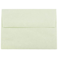 JAM Paper Enveloppes en papier recyclé format A6, effet parchemin, vertes, paq./250-Enveloppes en papier recyclé effet parchemin couleur verte
