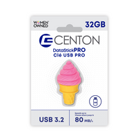 Centon Ice Cream USB Flash Drive - USB 3.2 Gen1 - 32G - Pink-Capacity : 32GB USB-A 3.2