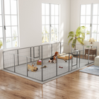 PawHut - Parc pour chien robuste en métal - 31,5 po H-Fabriqué en tubes d’acier et fils d’acier pour plus de stabilité