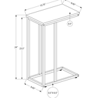 Monarch Specialties 3766 Accent Table - 25"H/Dark Taupe/Black Metal-CHOOSE WITH CONFIDENCE - Monarch Specialties is a leader in furniture and home decor, developing products that offer outstanding value and style for over 50 years; your purchase will be well packaged for protection and to facilitate timely delivery
