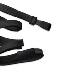 Beslayn - Lanière à déconnexion rapide en tresse plate lourde avec clip en plastique sans torsion - Noir, pack de 25-Conception sans métal – Idéal pour les points de contrôle de sécurité et les installations d'IRM