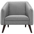 Modway - Slide Tissu rembourré Fauteuil - Gris clair-Matériau 100% polyester