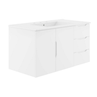 Modway - Vitality 36" Vanette de salle de bain - Blanc blanc-Vanité de salle de bain moderne