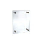 Azar Displays – Porte-affiche en acrylique de 11 x 8,5 po avec embouts et entretoises, transparent (105514)-À utiliser pour des affiches