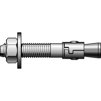 Powers Power-Stud Wedge Anchors - 25 Pack (GBL614)-Finish Carbon Steel