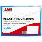 JAM Paper Enveloppes en plastique, fermeture autoagrippante, exp. de 2 po, 9 3/4 x 13 po, bleu, 12/pqt-Ces porte-documents élégants garderont vos documents bien organisés, ils sont faciles à utiliser, en plus de garder vos documents bien protégés des éléments