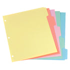 Oxford - Intercalaires pour matières  - format lettre - couleurs assorties-Onglets instantanés –plus de perte de temps à taper ou insérer des étiquettes