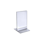Azar Displays – Porte-affiche vertical/horizontal en acrylique avec languette, 6 x 4 po, transparent, 10/paquet (102726)-S’utilise à la verticale ou à l’horizontale selon vos besoins