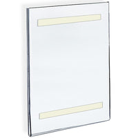 Azar Displays – Porte-affiche vertical fixation murale en acrylique ruban adhésif, 22 x 17 po, transparent, 10/paquet (122039)-Pour afficher des renseignements aux murs et sur les portes, maximisant les occasions de publicité