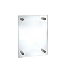 Azar Displays – Porte-affiche en acrylique de 8,5 x 14 po avec embouts et entretoises, transparent (105506)-Utilisé pour les affiches graphiques