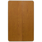 Flash Furniture – Table rectangulaire, surface stratifiée thermocollante, 30 x 72 (po), pieds à hauteur ajustable, chêne-Forme : Rectangulaire