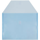 JAM Paper Enveloppes pour livrets en plastique, fermeture à velcro, lettre, 9 3/4 x 13 po, bleu, paq/12-Taille : 9 3/4 x 13 po