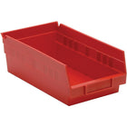 Quantum Storage – Bacs de rangement économiques à rayonnage, rouge, paq./36 (QSB102-RED)-Couleur : rouge