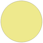 Flash Furniture Mobile 48" Round Thermal Laminate Activity Table - Yellow-Scratch and Stain Resistant Surface