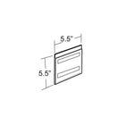 Azar Displays – Porte-affiche carré à fixation murale en acrylique, 5,5 x 5,5 po, 10/paquet (122029)-Parfait pour l’école, l’entreprise, le domicile ou le commerce au détail