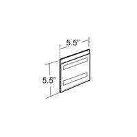 Azar Displays – Porte-affiche carré à fixation murale en acrylique, 5,5 x 5,5 po, 10/paquet (122029)-Parfait pour l’école, l’entreprise, le domicile ou le commerce au détail
