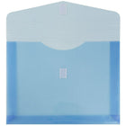 JAM Paper Enveloppes en plastique, fermeture autoagrippante, exp. de 2 po, 9 3/4 x 13 po, bleu, 12/pqt-Taille : 9 3/4 x 13 po